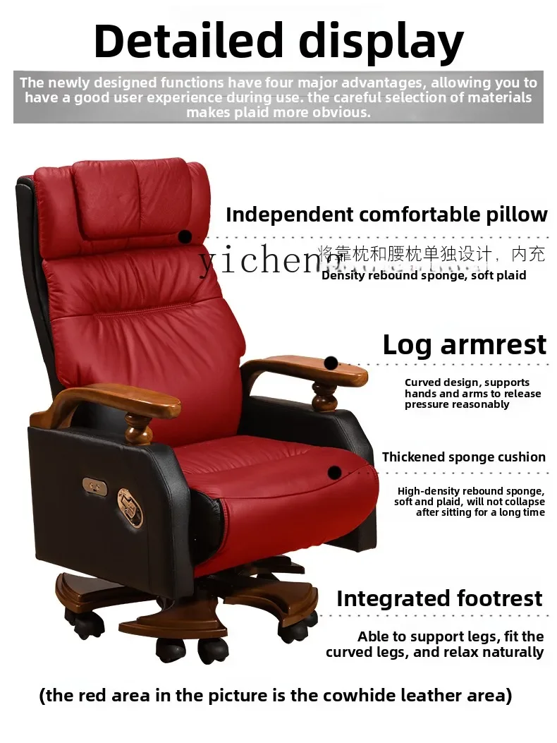 

LX Reclining Executive Chair with Backrest Business Office Chair Comfortable for Long Sitting Computer