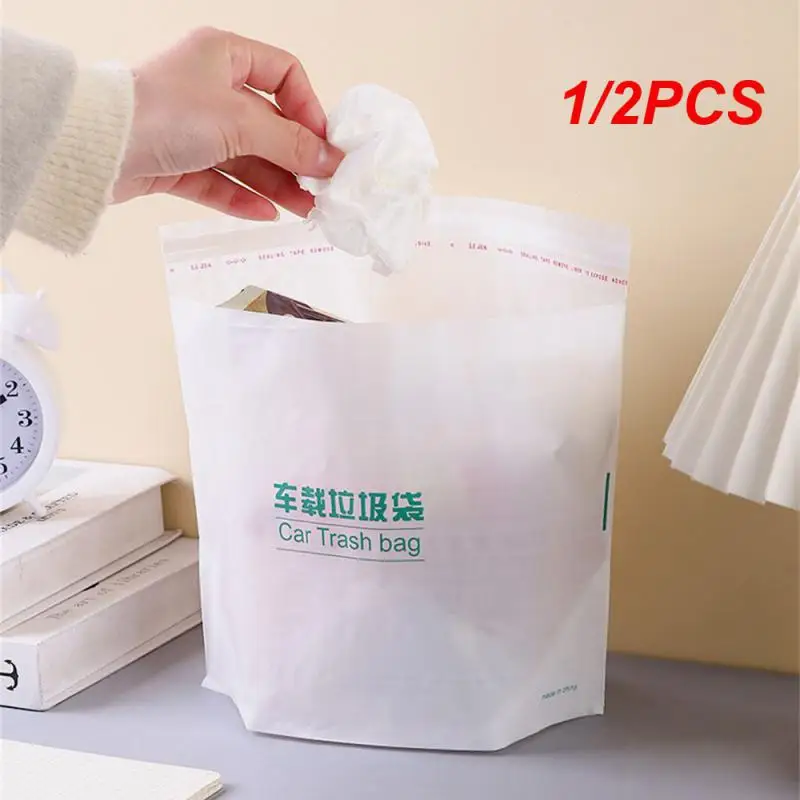 1/2PCS Waterproof Garbage Bag Strong Load-bearing Disposable On-board Cleaning Rubbish Garbage In Car On-board Trash Can