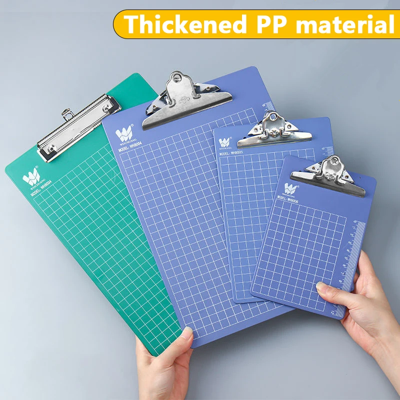 

A4/A5/A6 Waterproof Clipboard Writing Pad File Folder Document Holder Thickened Pp Material Office Study Stationery Supplies