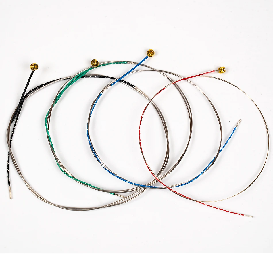 Alice A706 Violin Strings Full Set E,A.D,G Braided Steel Core Chrome Alloy Winding for Violin Size 4/4 3/4 1/2 1/4 1/8