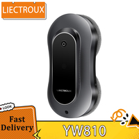LIECTROUX YW810 Robot Window Cleaner, 2-Way Water Spray, Dry & Wet Mopping, AI Route, Brushless Motor & Fan APP & Remote Control