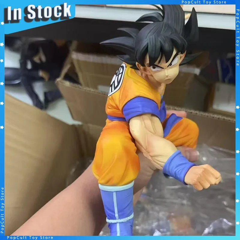 

In Stock Dragon Ball Z Action Figure Son Goku Anime Figures Raise Hand PVC Model Statue Doll Collection Gift Birthday Decor Toy
