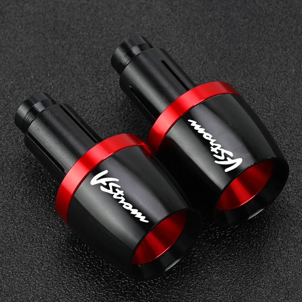 For SUZUKI DL 250 650 VSTROM V-STROM 650 1000 1050 800DE Motorcycle 22mm Handlebar Grips Bar Ends Cap Handle Counterweight Plug