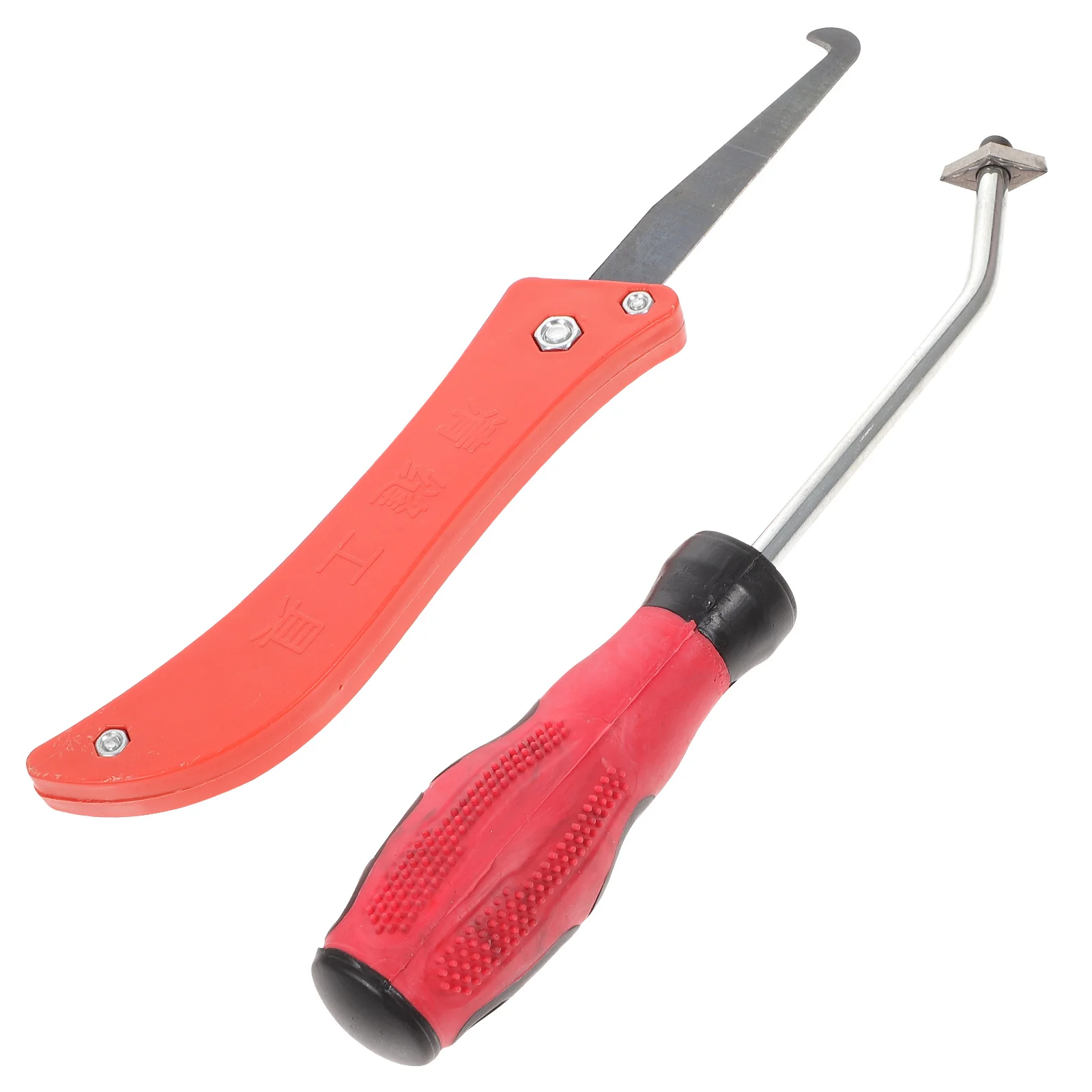 2 Pcs Seam Set Staple Removers Drain Clog Scraper Brush Caulking Grout Removal Scratch Work