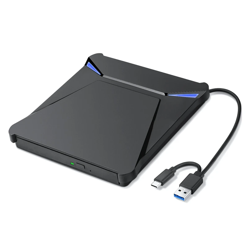 AU61-USB 3.0 Type-C External DVD Drive, Portable CD/DVD Burner For Laptop, Desktop, , PC