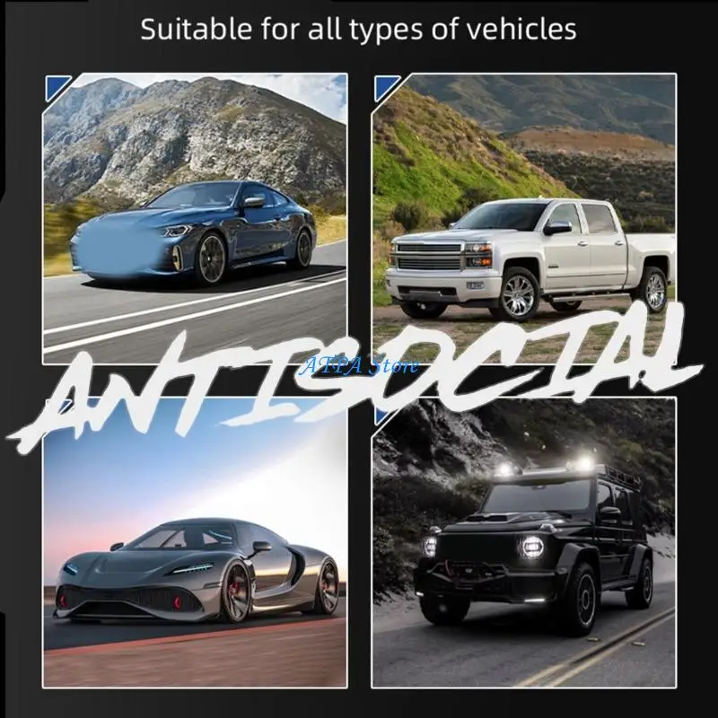 U13C Funny Unsociable Personality Car Decals Waterproof Sunproof Resistant for Outdoor Durability Easy Application