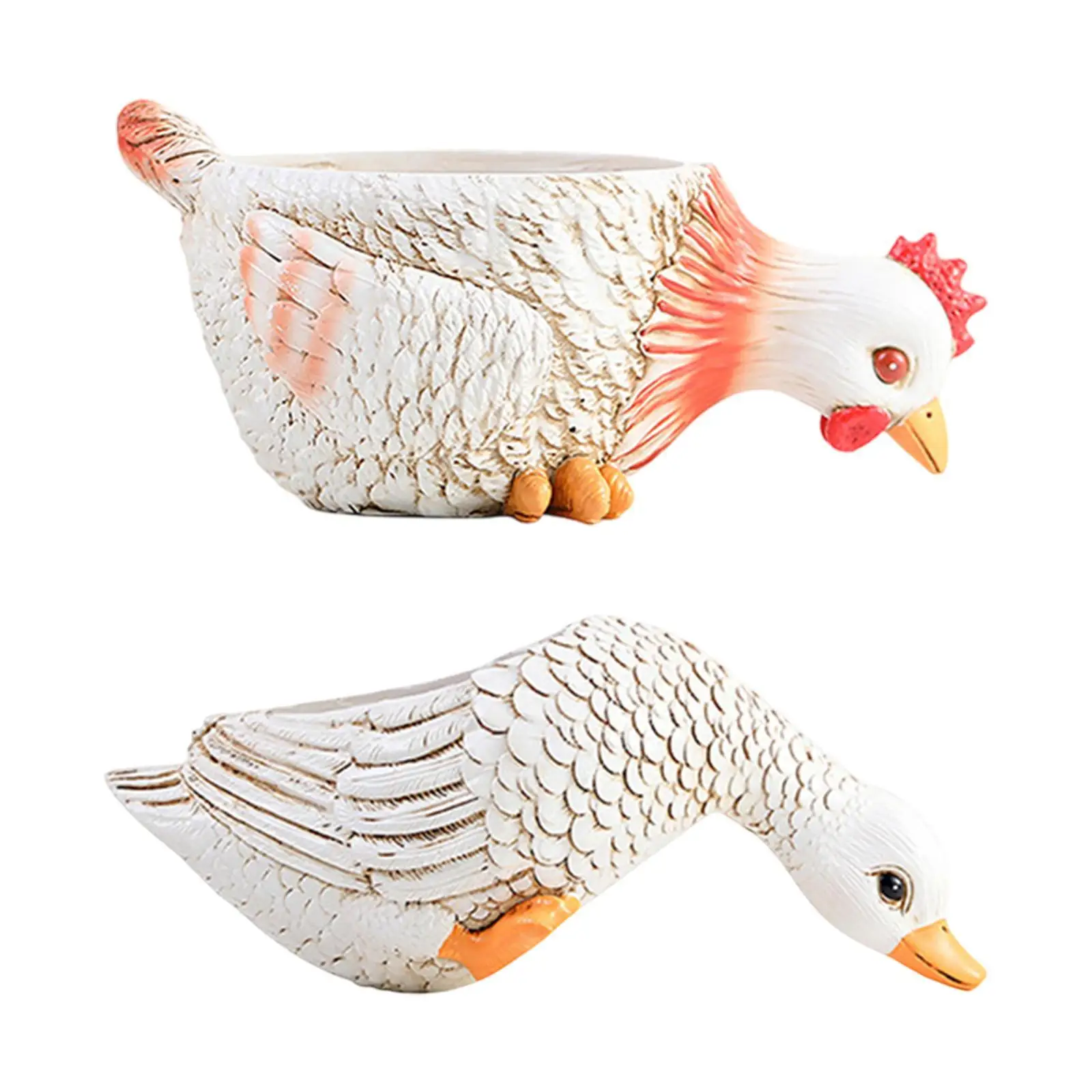 

Садовый цветочный горшок с животными, украшение из смолы, креативный контейнер для растений для наружных украшений, патио