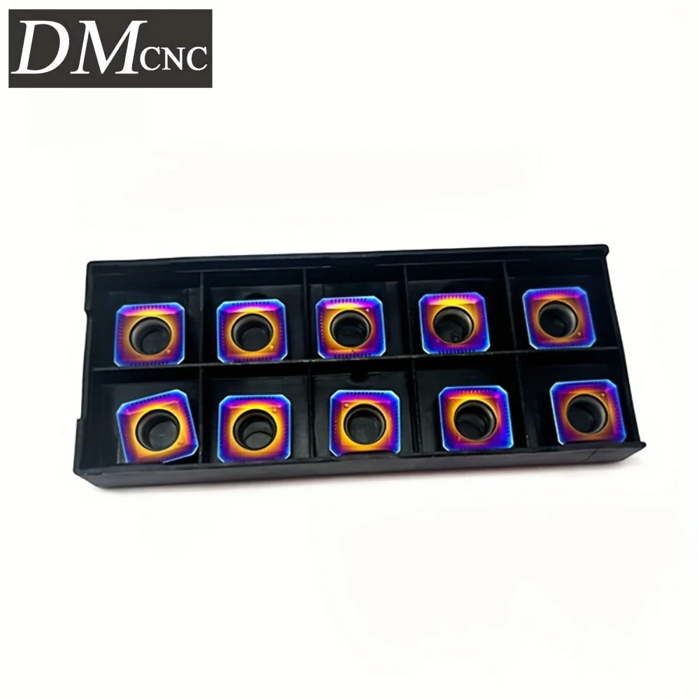 10PCS SEKT1204AFTN Nano Blue Carbide Inserts - High-Performance CNC Turning Tools for Metal Cutting