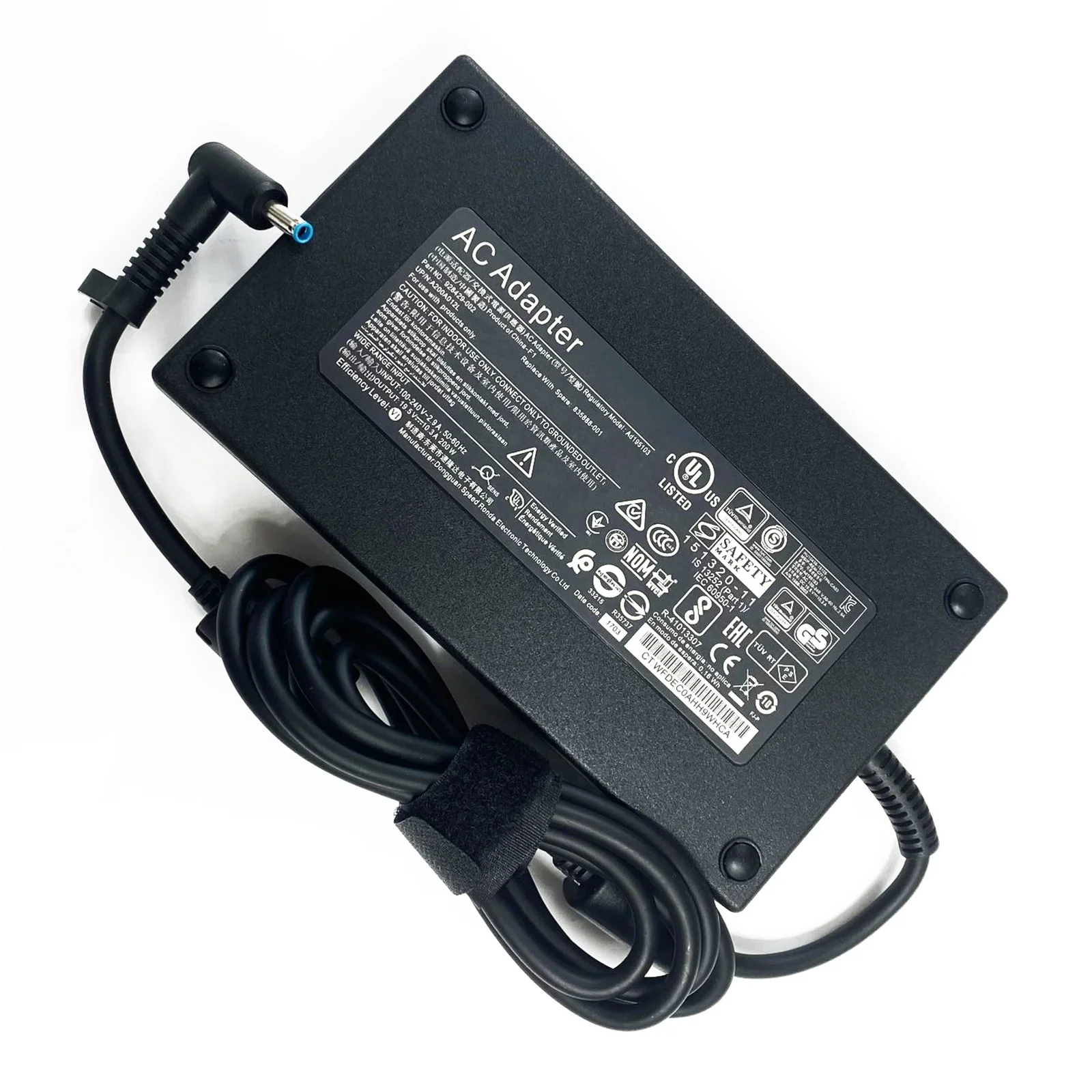 19.5V 10.3A Laptop Ac Adapter Charger For HP 15 15t 15u 17 17t G3 G4 G5 15-ce000 15-dc000 17-an000 15-cx0000 ADP-200CB BA