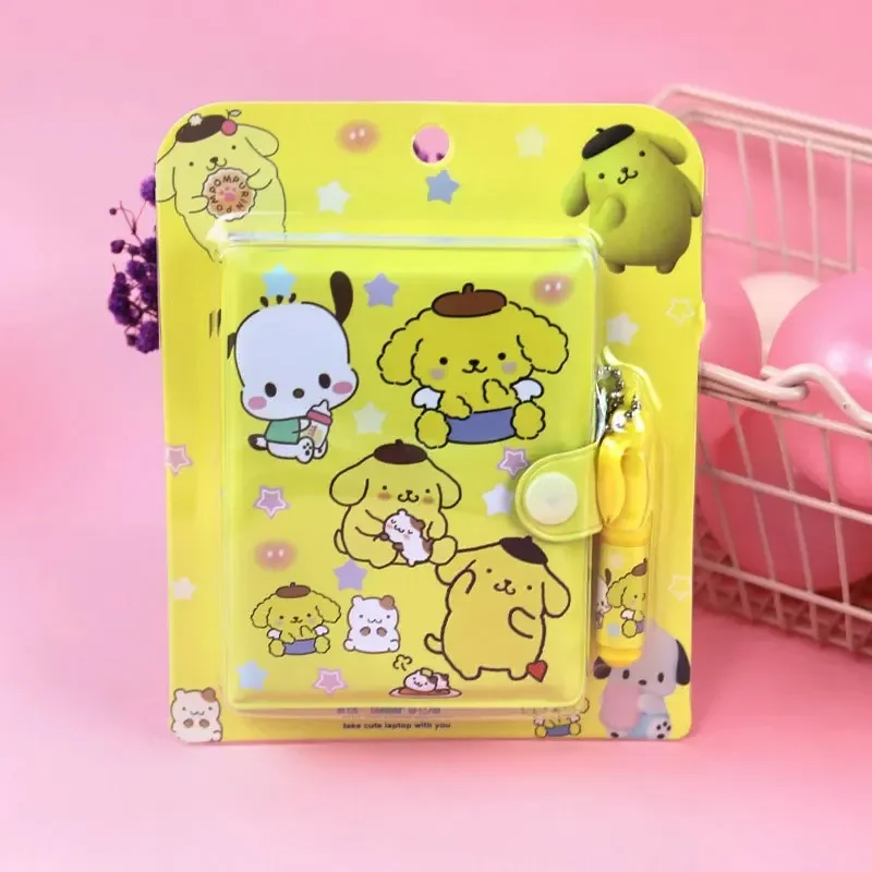 Sanrio Kuromi Notebook Cinnamoroll Melody Journal Small Size Kawaii Miini Portable Ledger School Supplies Stationery Gifts