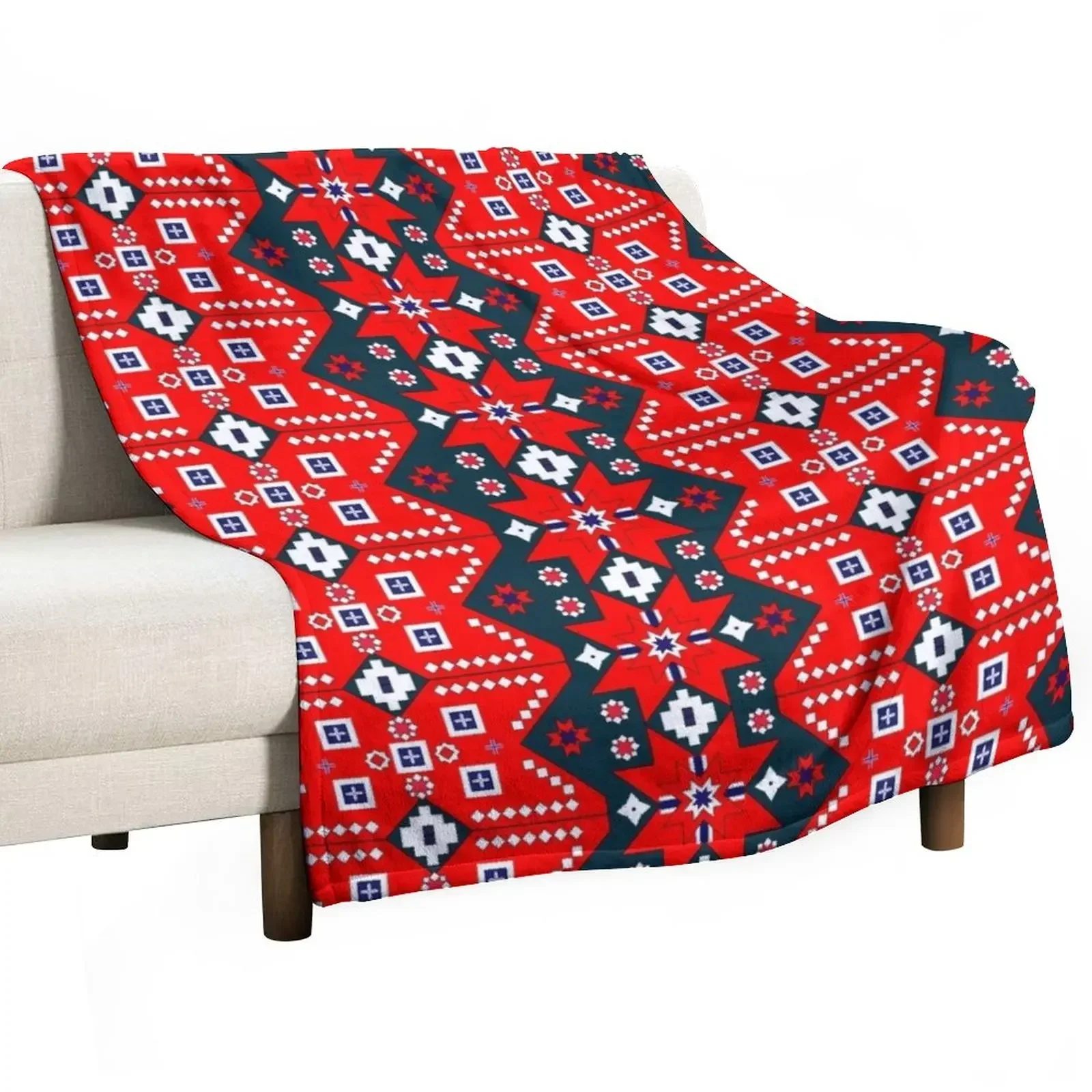 Norwegian National pattern Throw Blanket Stuffeds Flannels Shaggy Blankets