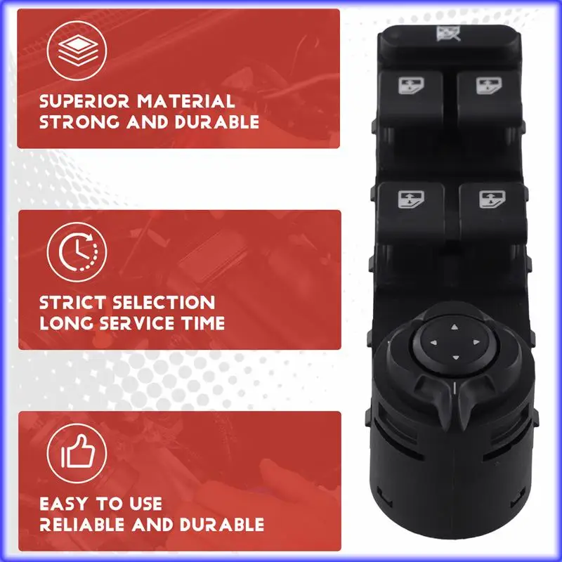 

A82E-18Pins Car Power Window Switch Button For Jeep 7356039700 LHD Car Accessories