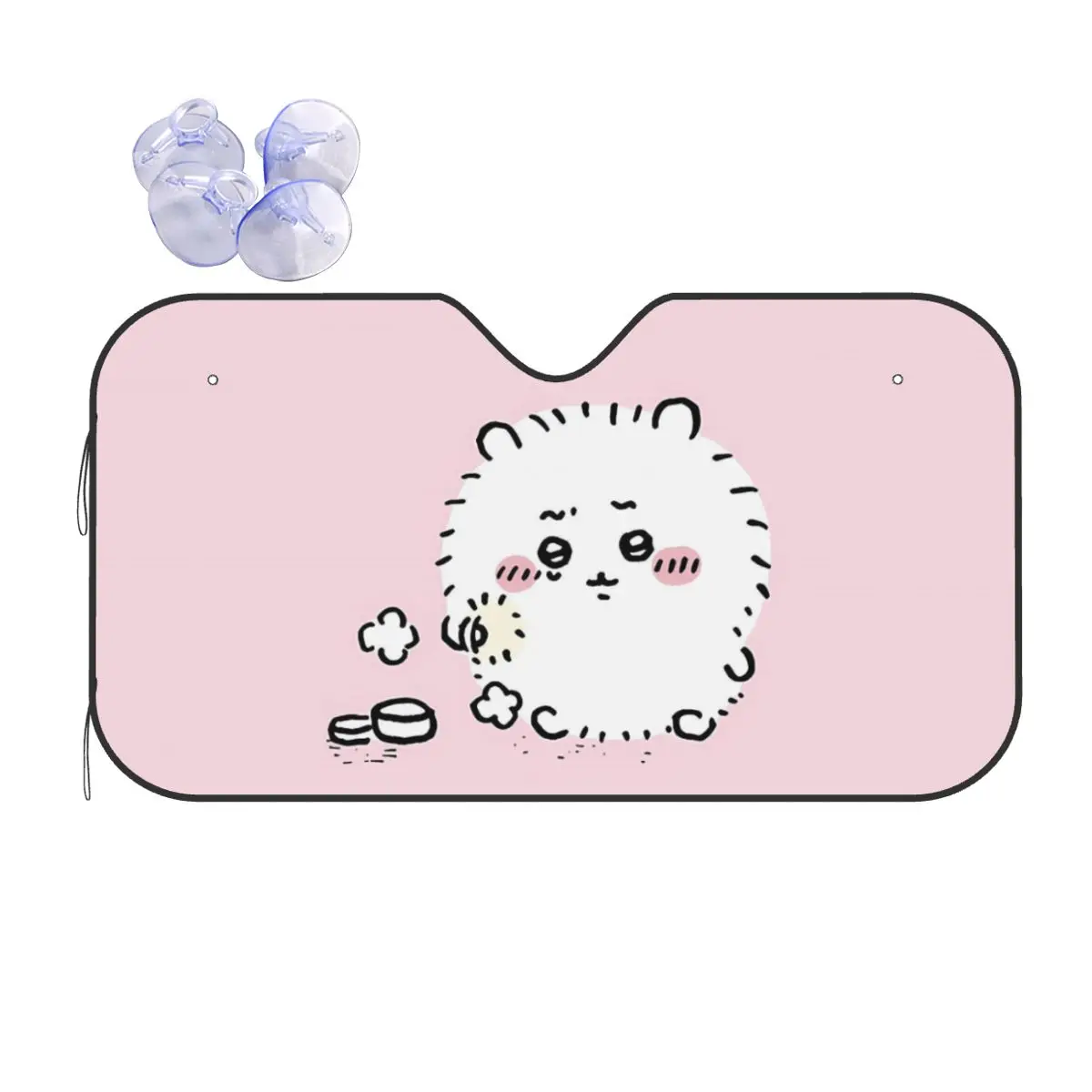 

Custom Funny Cartoon Chiikawaes Front Windshield Sun Shade Foldable Auto Sunshade for Car Truck SUV Visor Protector