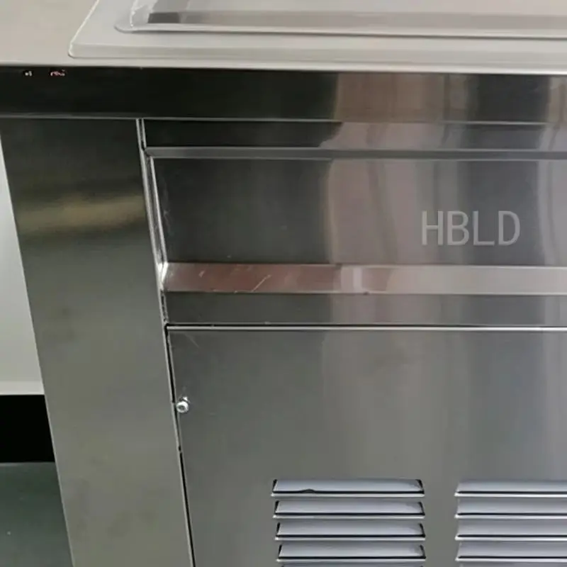 

High-Power Stainless Steel Ice Cream Roll Machine for Household Deep Fried Frozen Yogurt Molding Kitchen Appliance