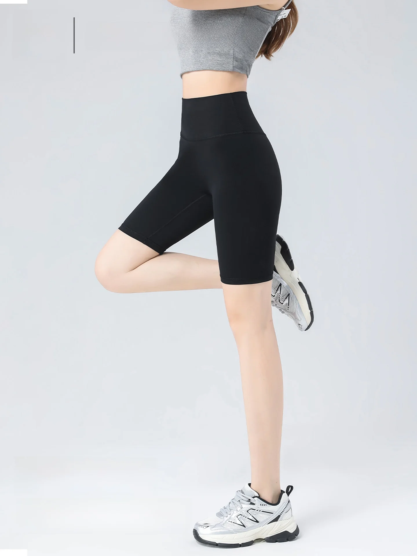 

Person Fitn Yoga Pants Summer Thin New Five-Quarter ort Women's Bicycle Riding Running Base ark Pants High Waist I...