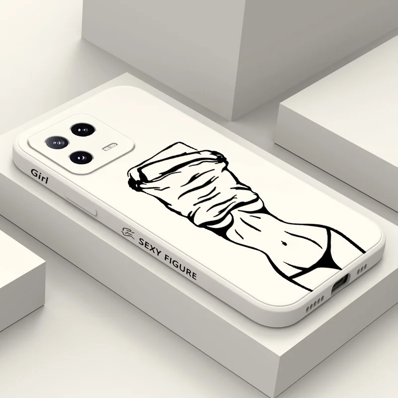 

Enchanting Figure Phone Case For Xiaomi 17 Mi 15 15T 14 14T 13 13T 12 12X 12T 12S 11 11T 10 10T 9 9T Pro Lite Liquid Silicone Co