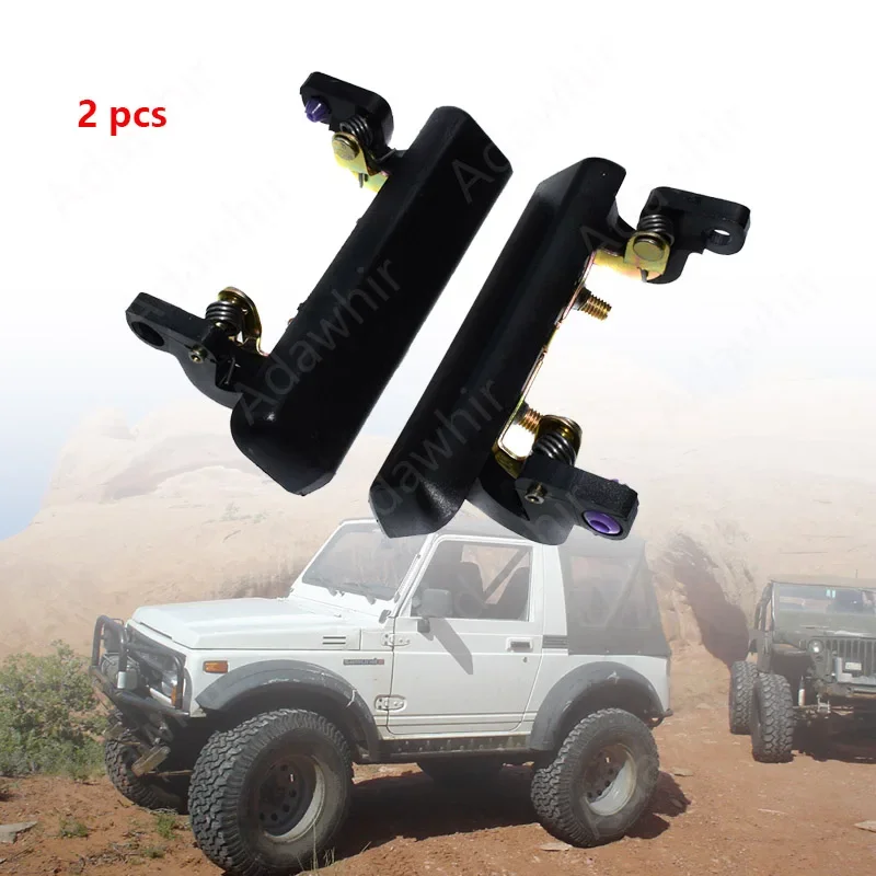 2 pcs New Black Exterior Door Handle Front Left Right For Suzuki Samurai 1986-1995 8282083000,8281083000,82820-83000,82810-83000