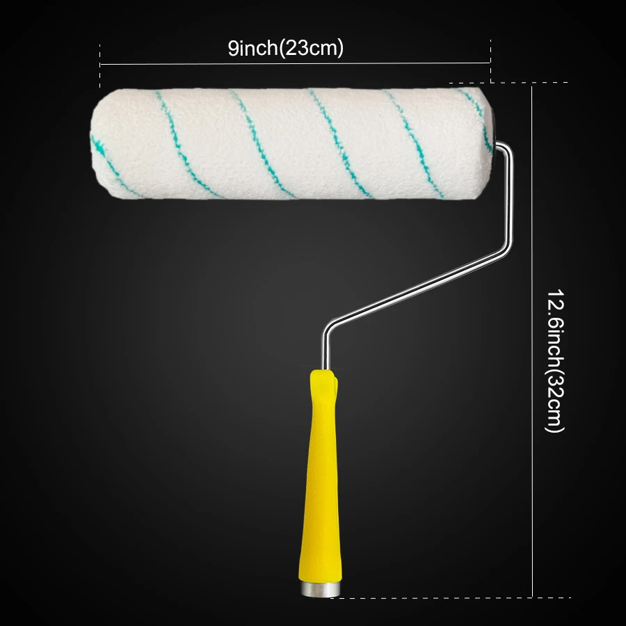 10 peças rolo de pintura de gaiola de microfibra tecida de 9 polegadas x 1,5 "com pilha média