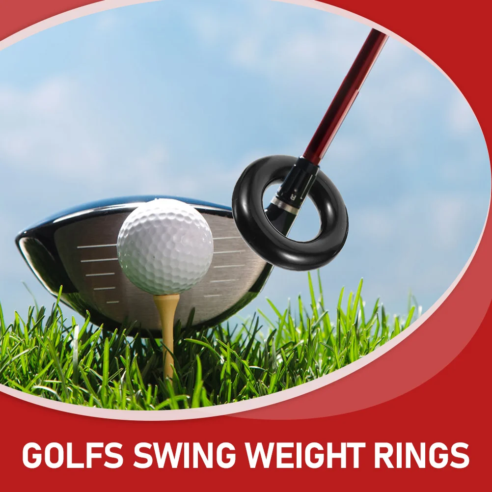 

2pcs Iron Golfing Training Rings Swing Weight Practice Tools For Club Protection Golf Accessories Weighted Swing Ring Durable