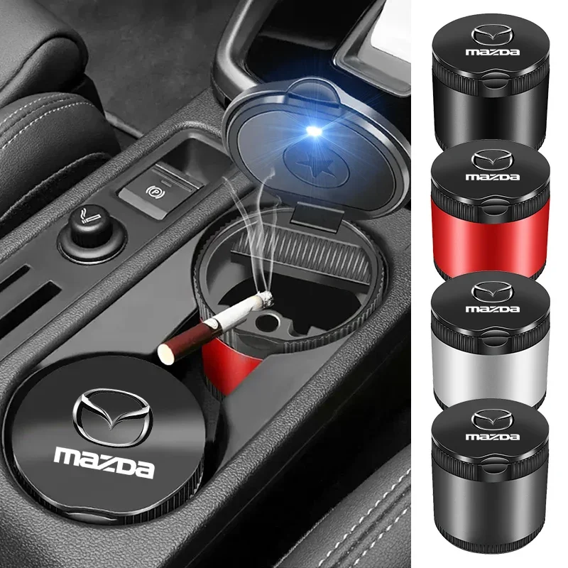2025 для Mazda подходит для Mazda 3 bk bl bj 323 Axela Atenza CX-3 CX-4 CX5 CX-9 многофункциональная автомобильная пепельница с открытой крышкой одной кнопкой