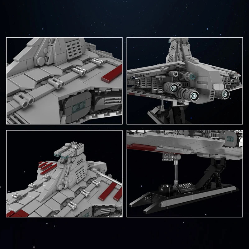 Stampo Re 21074 Star Plan Building Block MOC Repubblica Attacco Cruiser Modello di Montaggio Stellehip Giocattoli di Mattoni Per Bambini Regalo Di