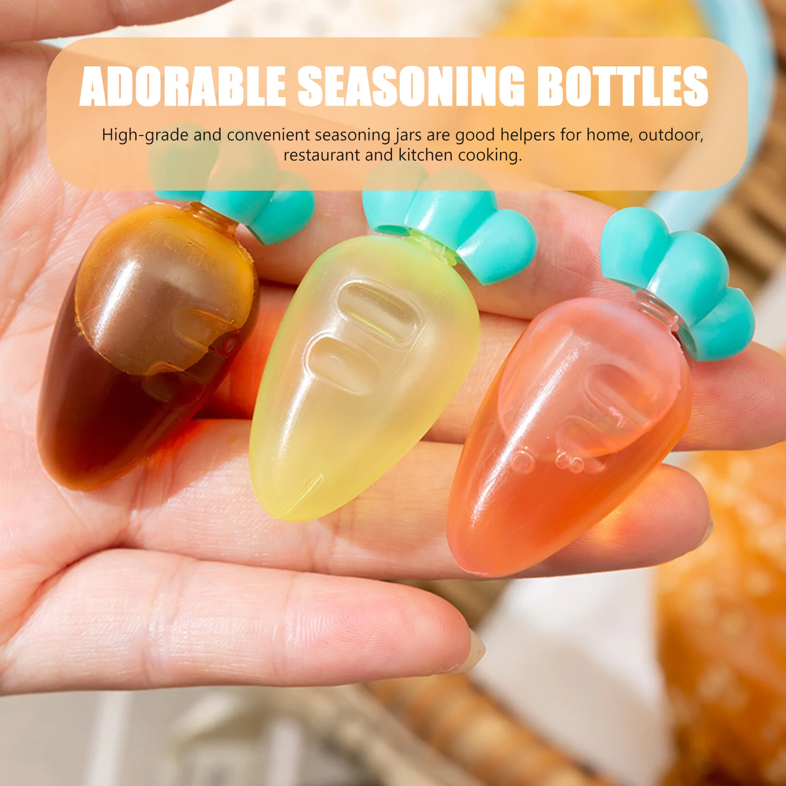 

6Pcs Sauce Bottles Tomato Soy Containers Vinegar Plastic Small Squeeze Sub Dispenser Outdoor Picnic Kitchen Barbecue Camping