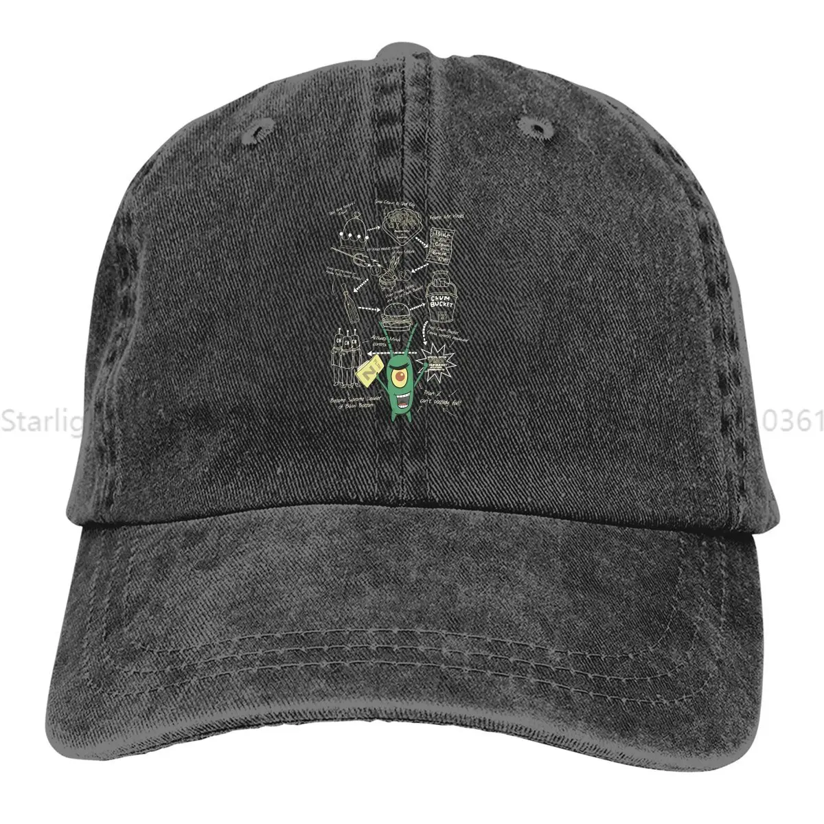 

Pure Color Cowboy Hats Plankton's Plan Z Women's Hat Sun Visor Baseball Caps Peaked Trucker Dad Hat