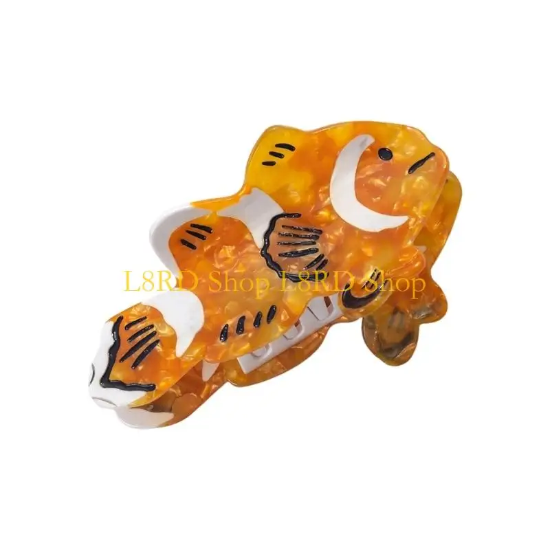 L8RD Lovely Clownfish Hair Clip Ergonomic Design Secure For Sports Activities