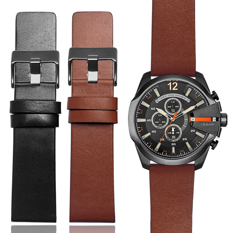 For Diesel Genuine Leather watch Strap DZ7332 DZ7314 DZ7311 DZ7332 men Wrist Watch Band watchband accessories 26MM 28MM 30MM 32M