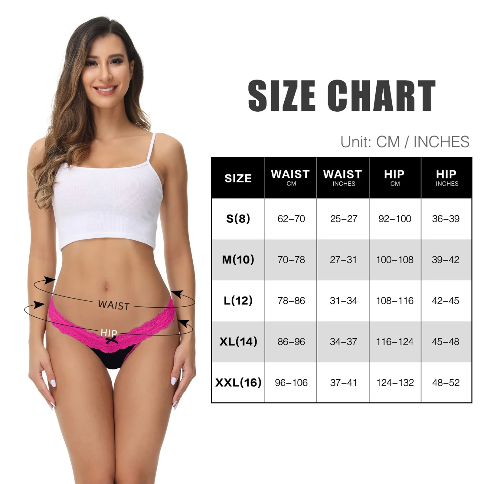 6 Pack Women\'S Sexy Panties Lace Mesh Underwear Cotton Soft Comfortable Low Waist Elastic Thongs Summer Breathable Cool Panties