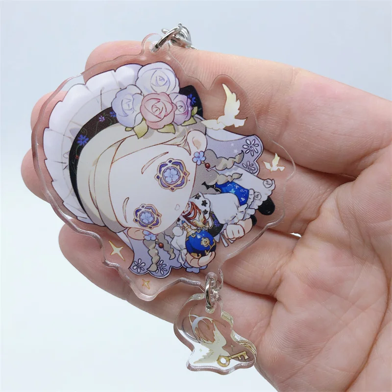 لعبة الهوية VQi Shiyi Ivy Emma Woods ملحقات سلسلة المفاتيح التأثيرية هدية قلادة كرتونية #4