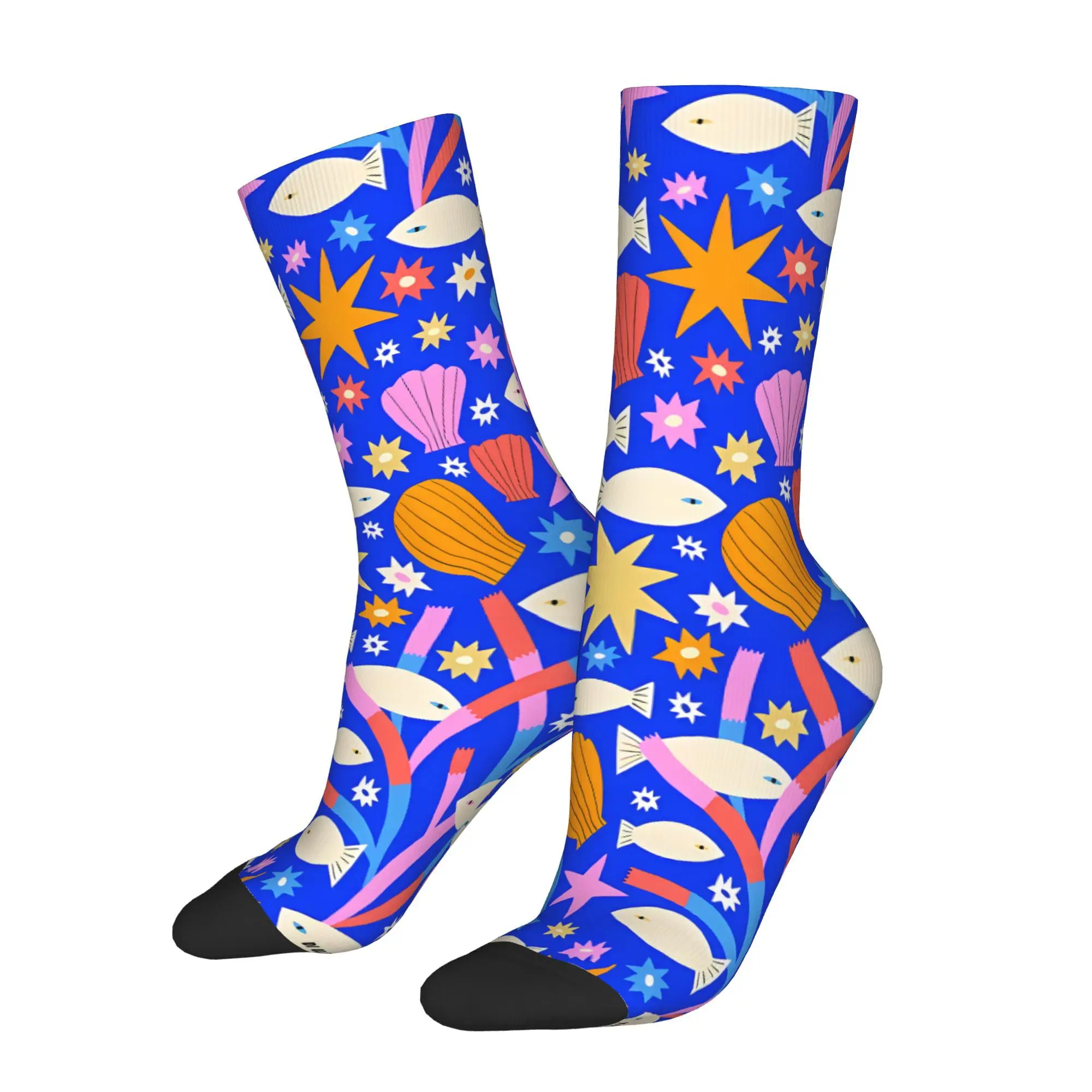 

Носки для морской биологии рыбы, мужские и женские зимние чулки из полиэстера