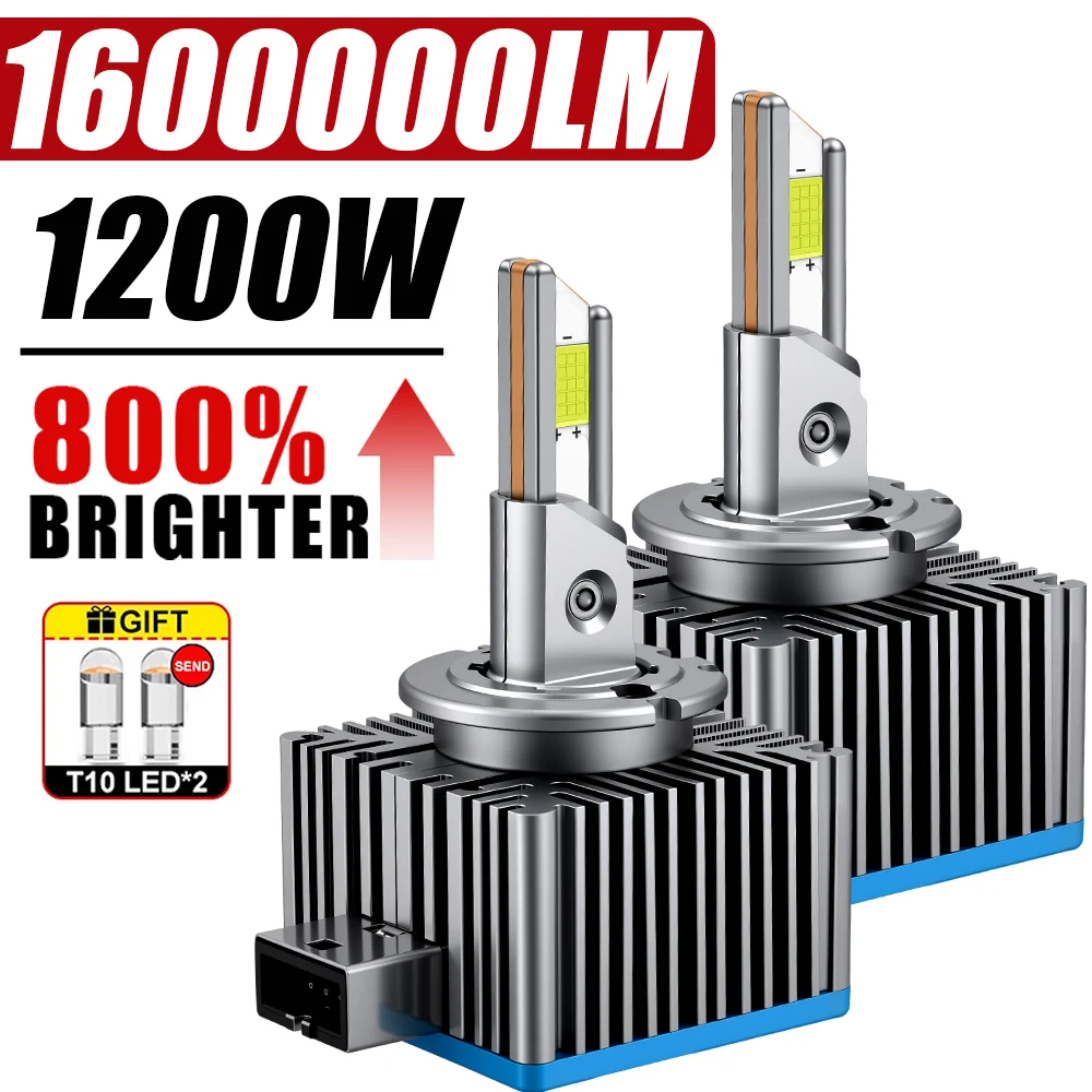 【セール中】D1S D3S 車用LEDヘッドライトバルブ D1R D3R D2S D4S 1200W キャンバスHID 12V 24V ターボオートランプ プラグアンドプレイ 1:1 キセノンライト交換 6000K