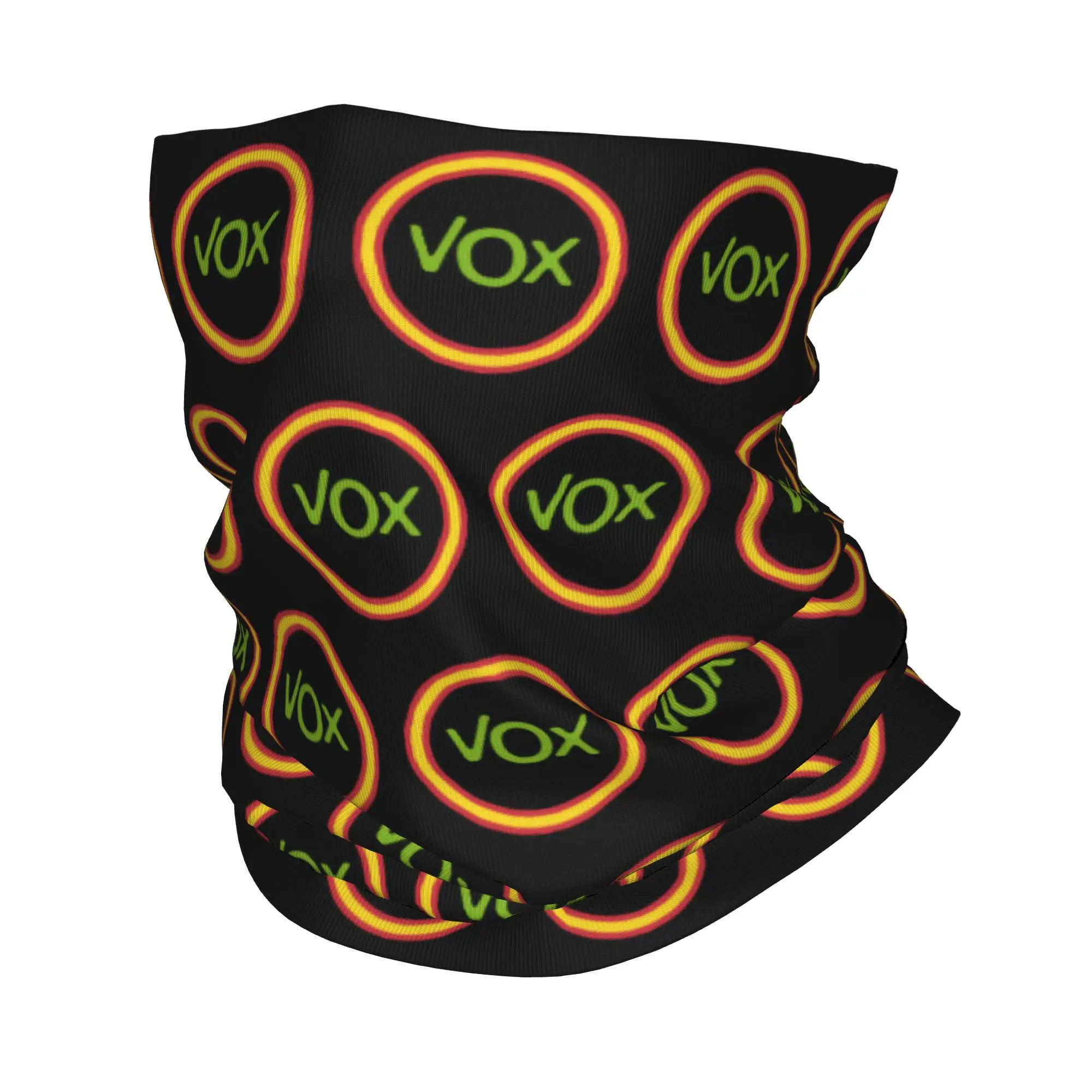Custom Spain Vox Bandana Neck Gaiter Windproof Face Scarf Cover Women Men Spanish Flag Headband Tube Balaclava