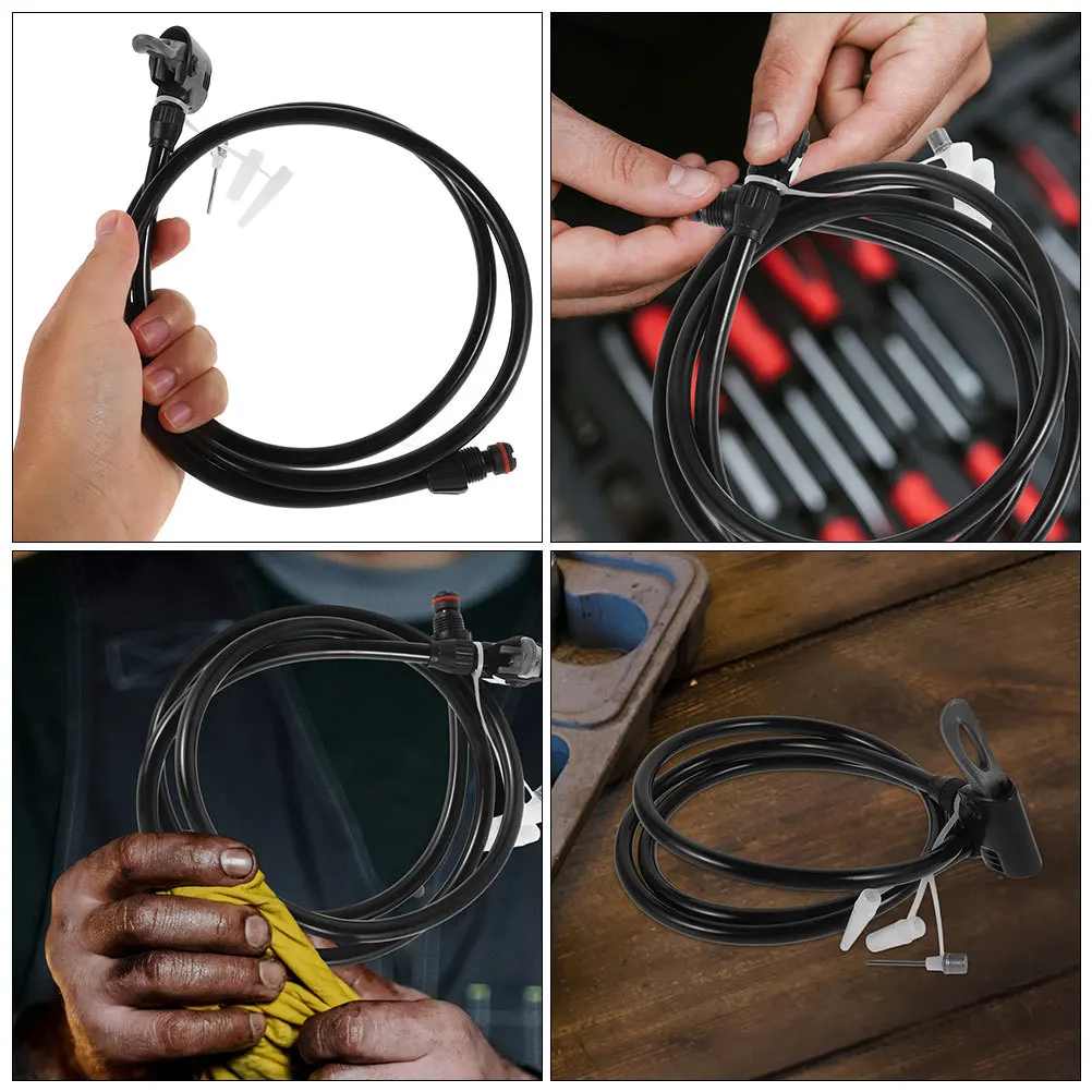 

2Pcs Air Pump Hose Adapter Set for Bike Tire Inflation with Anti-Freeze Durability Universal Valve Compatibility for Presta