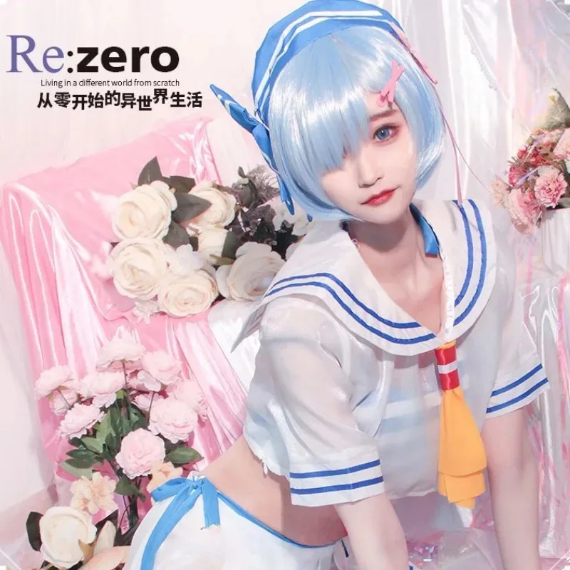 Anime "Re:Life - Starting from Zero in Another World" REM Cosplay Costume Dress, suitable for Halloween anime festival parties