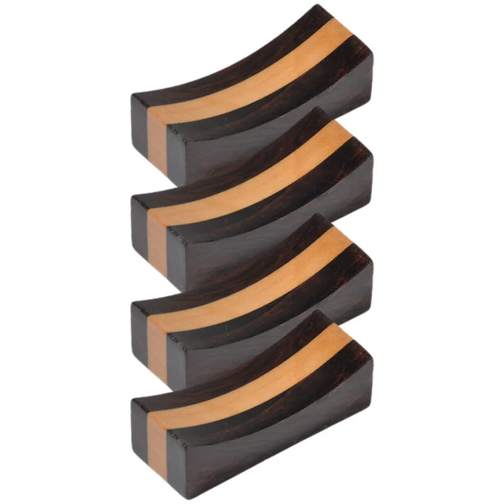 

4Pcs Wooden Japanese Chopstick Rest Smooth Surface Multifunctional Holder Tableware Organizer Dining Table Wood Chopstick Rest