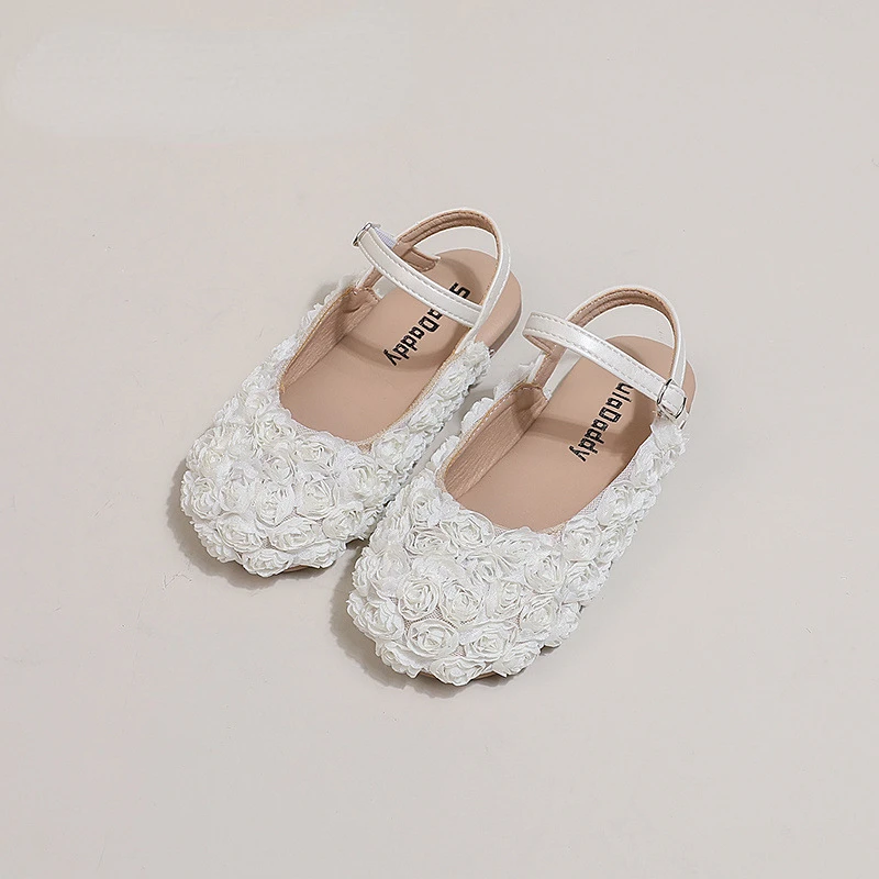 Sandalias Baby Girls Sandals Comfort Kid Floral Princess Shoes Soft Sole Summer Allmatch Seaside Kids Casual Shoe Size23-34 여아구두