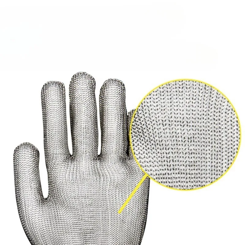 316 stainless steel anti cutting work gloves