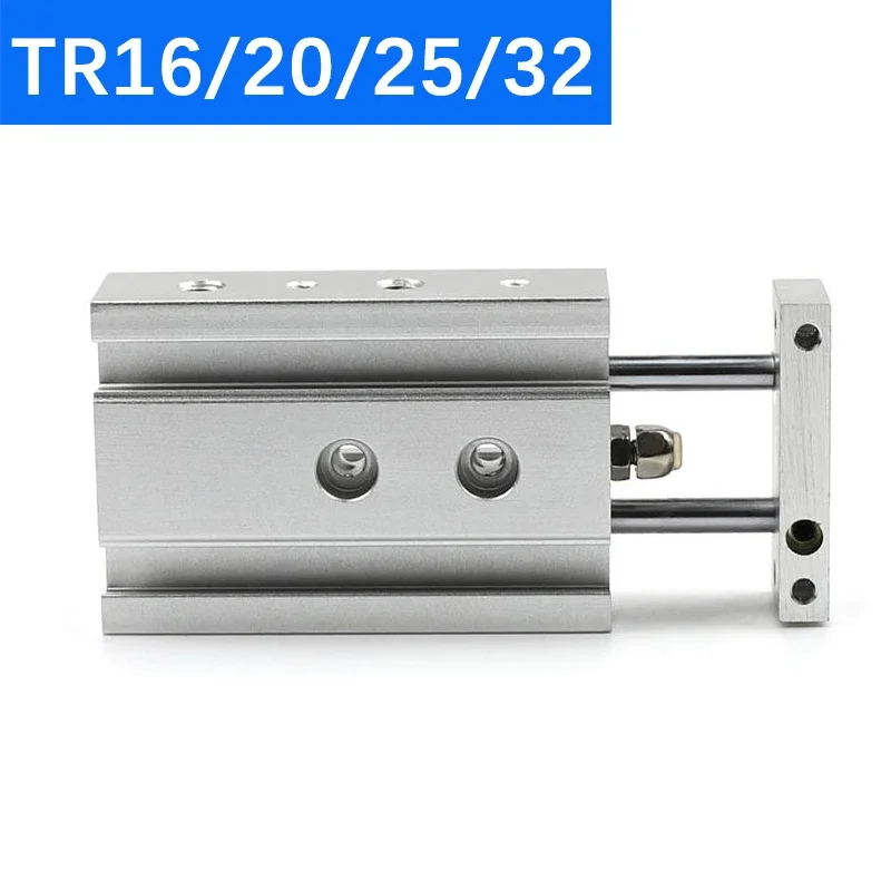 Air Cylinder TR16 TR20 TR25 TR32 Twin-rod Cylinder Pneumatic Cylinder 10-200mm Stroke With Magnet Double Acting Type