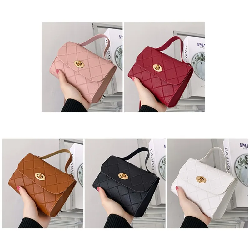 Bolsa mensageiro monocromática para mulheres, bolsa de ombro feminina, bolsas femininas crossbody, moda elegante, alta qualidade, 2023