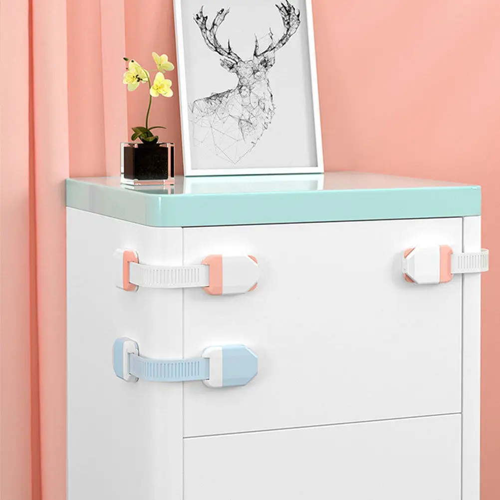 

Набор из 3 замков безопасности для детей: защитные замки для шкафов, ящиков, мебели, холодильников и мусорных баков для дома, кухни и ванной комнаты