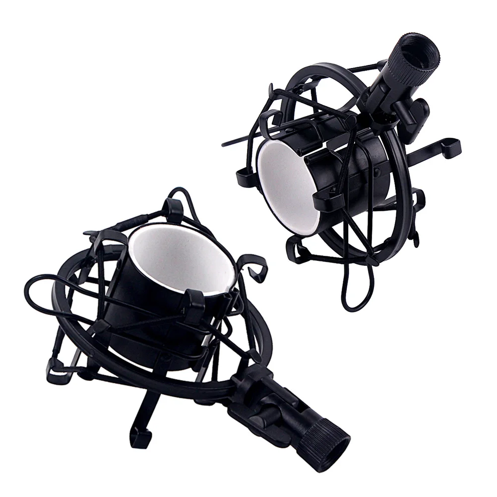 

Shockmount M Size Black for Condenser Mic Holder Metal Spider Bracket Anti-Vibration Mount Studio Recording Microphone Stand