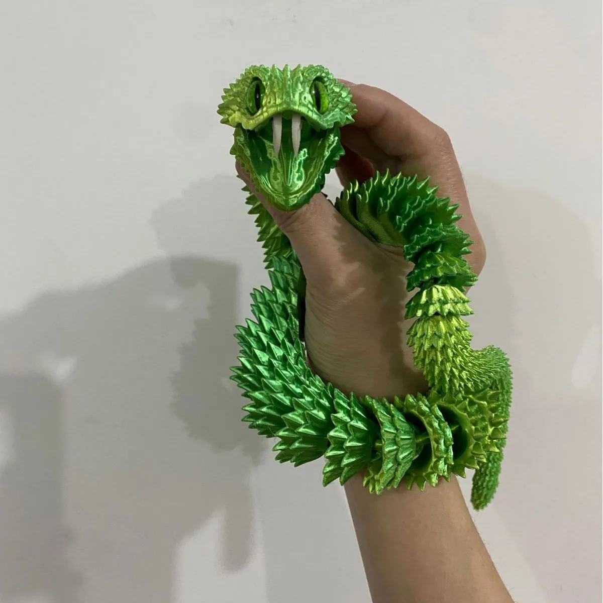 Juguete Serpiente 3D Articulada De 23.6 Pulgadas | Figura Impresa En 3D Con Movimiento Flexible – Fidget Y Decoración Para Escritorio O Colección (Varios Colores)