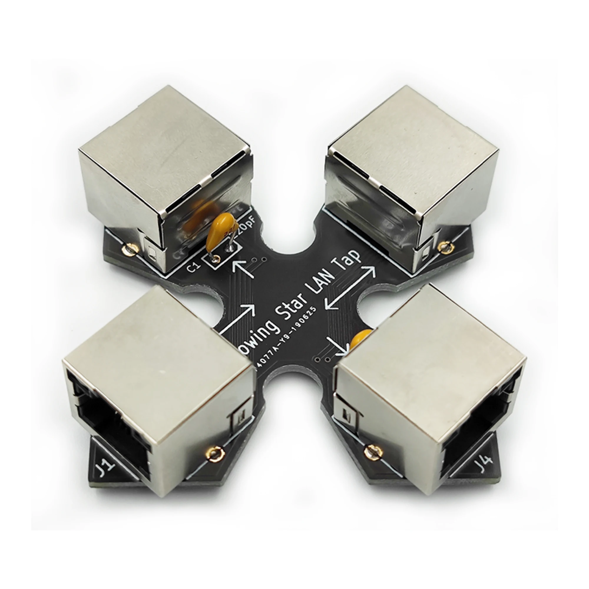 passive Ethernet tap throwing Star LAN Tap Network Packet Capture Mod Replica Monitoring Ethernet Communication