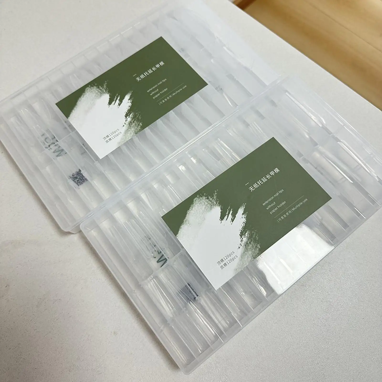 240개 네일 폼 재사용 가능한 탑/바텀 폼 네일 연장용 매니큐어 도구 필요 없음