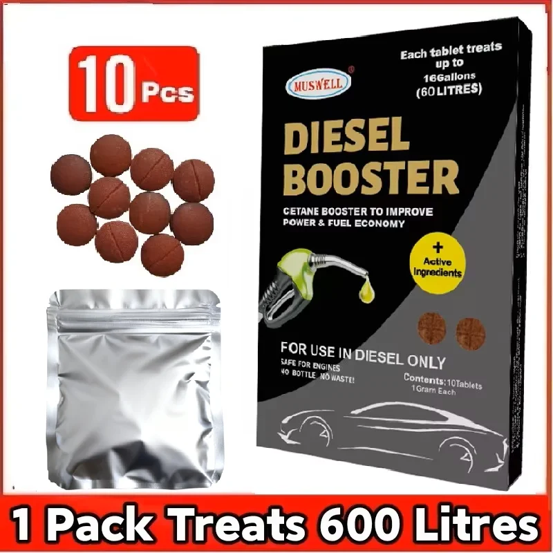 Diesel-Booster mit Einspritzreiniger für 160 Gallonen/600 Liter: Maximiert Leistung, Erhöht Cetanzahl, Kraftstoffsparer