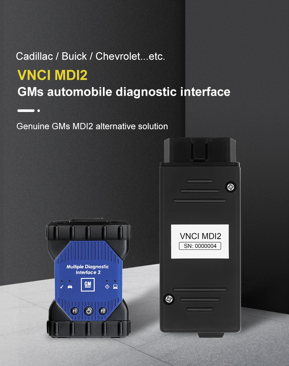 VNCI MDI2 for GM models from 1996 Diagnostic Interface Support CANFD and DoIP,Compatible with TLC, GDS2, DPS,Tech2win Software