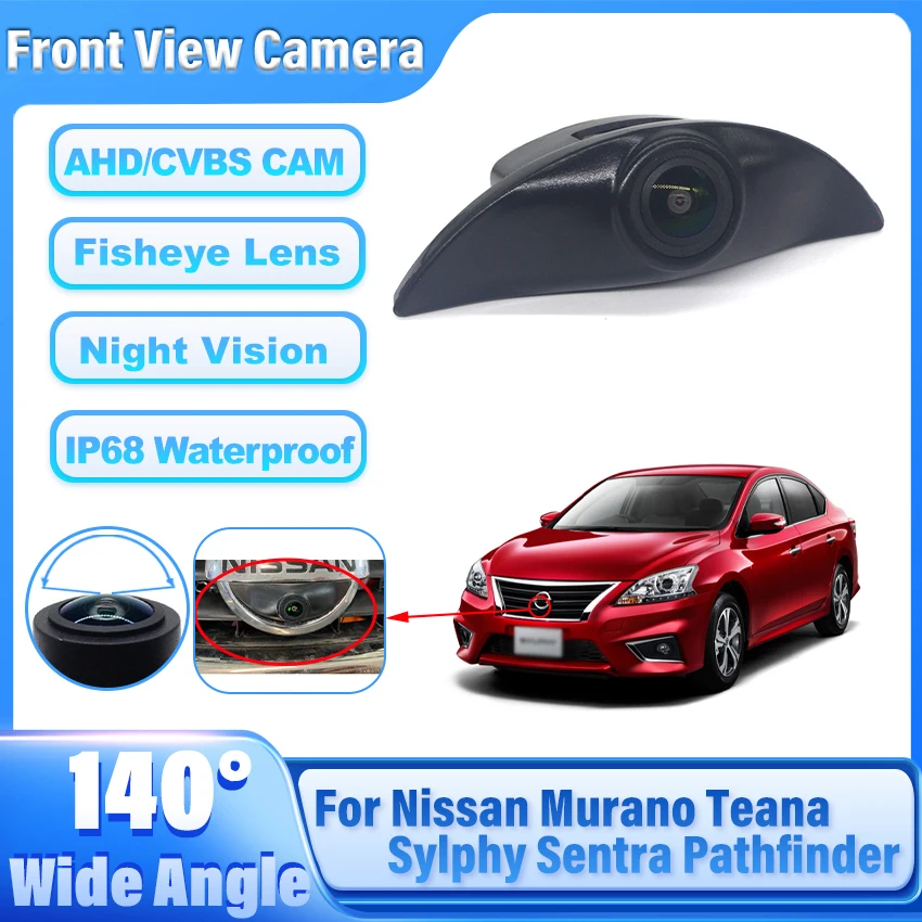 Car Front View Camera For Nissan Murano Teana Sylphy Sentra Pathfinder Geniss X-Trail Tiida Qashqai Livina fairlady Pulsar Cube