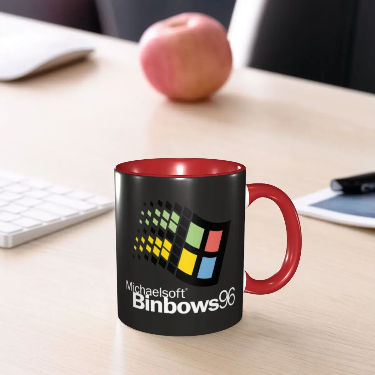 Windows 95 Geeks Nerd Mesh Mug Funny Ceramic Coffee Cups Tea Mugs Milk Cup Drinkware Gift for Woman Man
